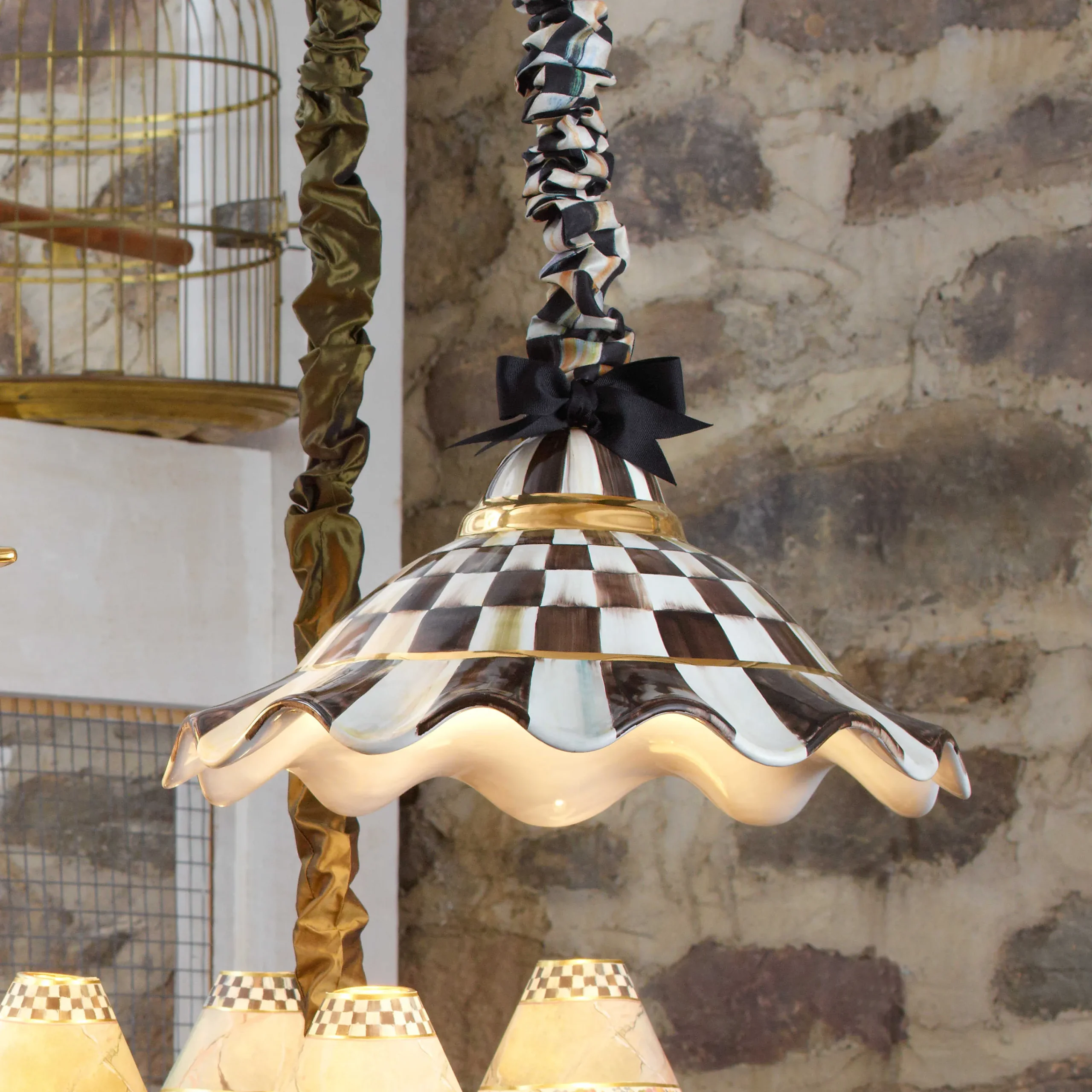 MacKenzie-Childs Courtly Check Cord Cover| Finishing Touches|Room Accents