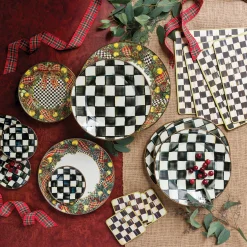 MacKenzie-Childs Courtly Check Cork Back Coasters, Set of 4| Table Accessories|Kitchen & Table Linens