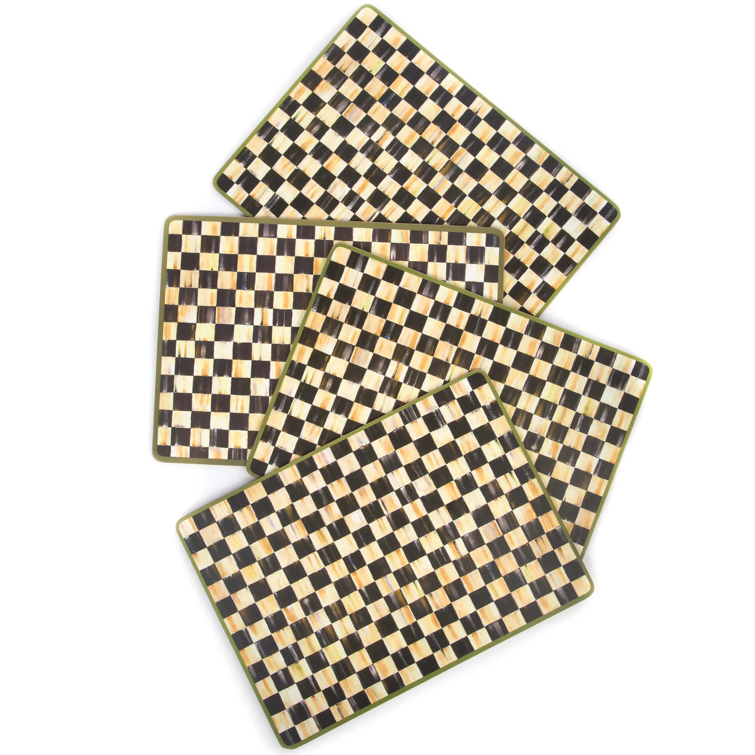 MacKenzie-Childs Courtly Check Cork Back Placemats, Set of 4| Table Accessories|Kitchen & Table Linens