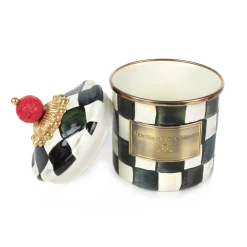 MacKenzie-Childs Courtly Check Demi Canister| Room Accents|Kitchen Storage & Organization
