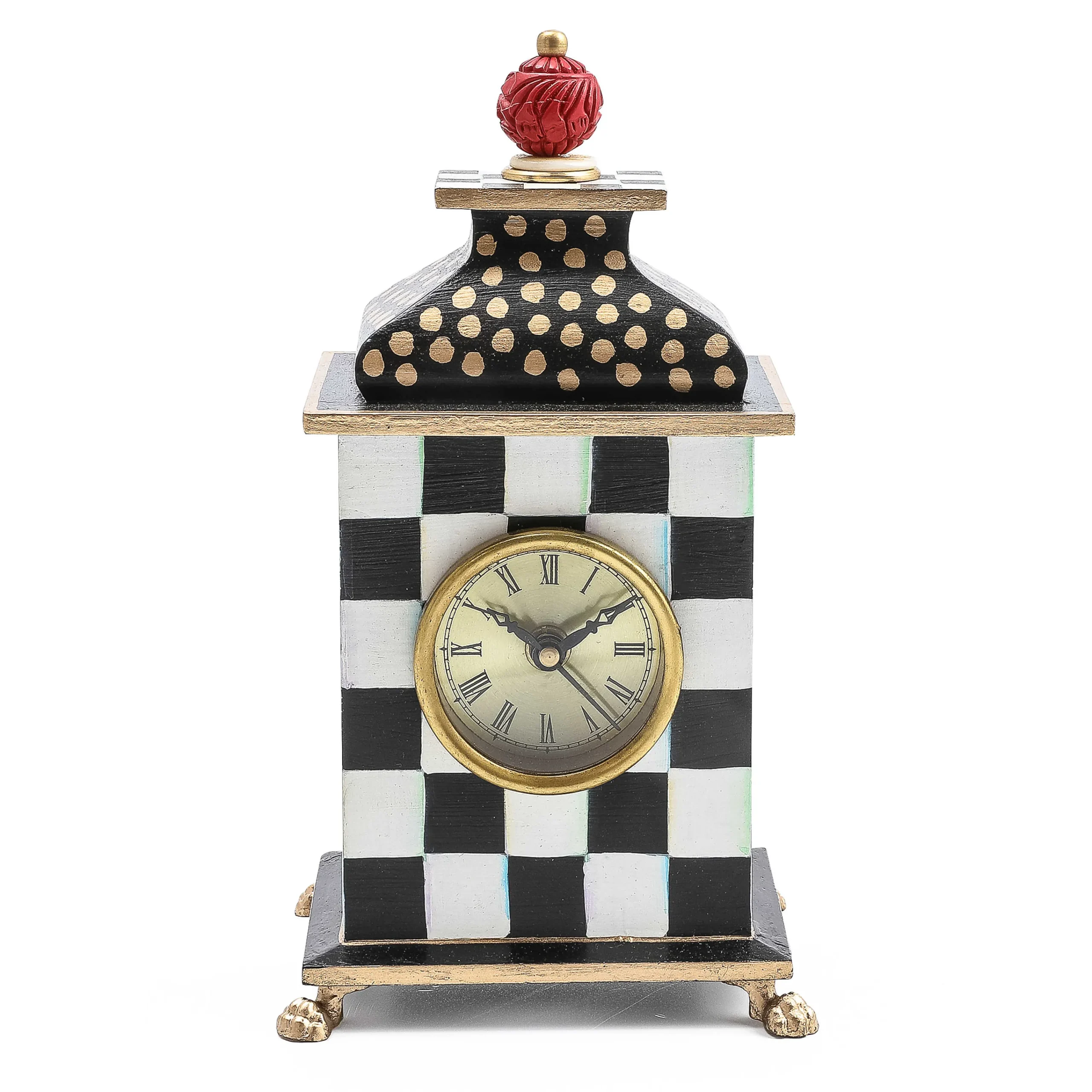 MacKenzie-Childs Courtly Check Desk Clock| Room Accents