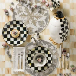 MacKenzie-Childs Courtly Check Dinner Plate| Dinnerware & Flatware