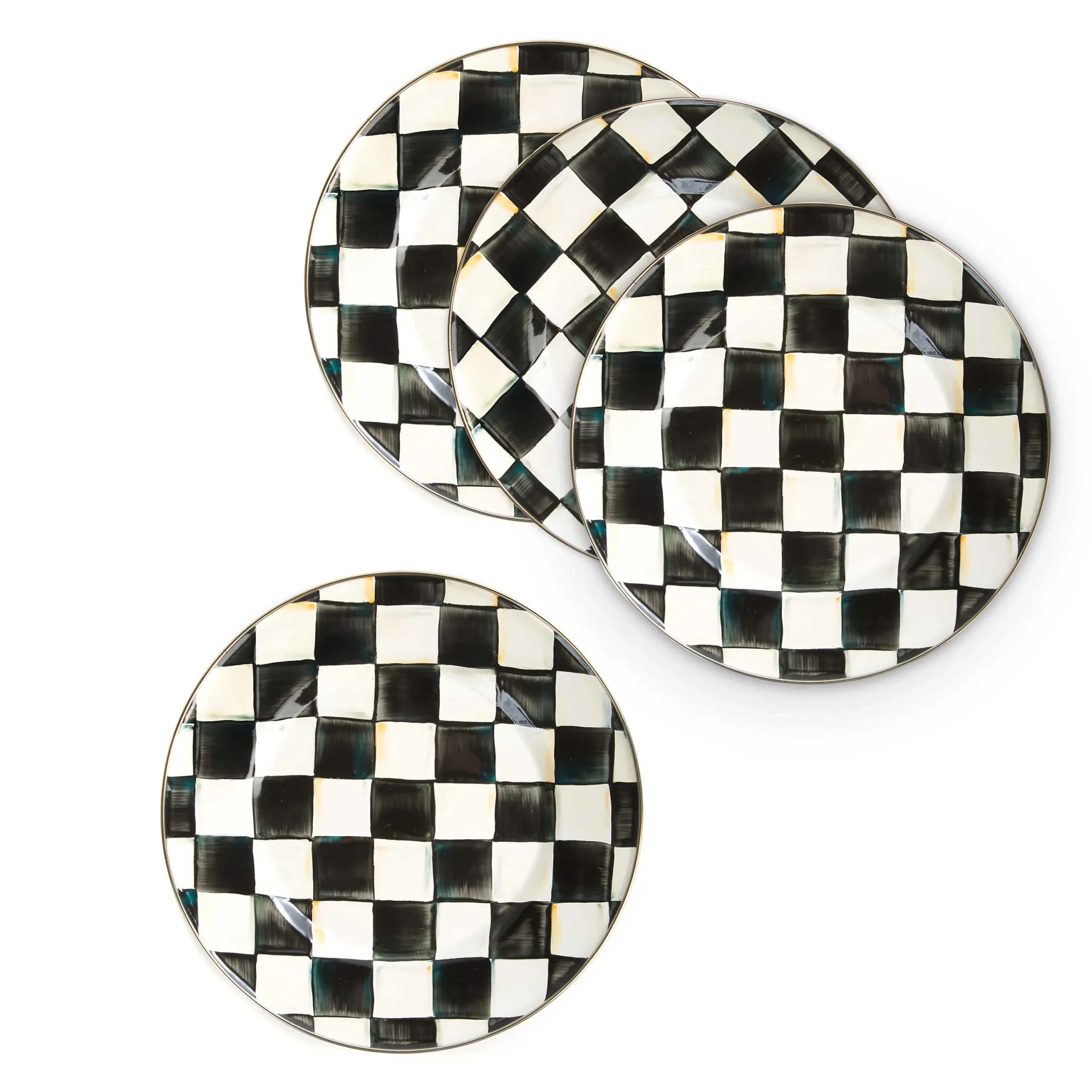 MacKenzie-Childs Courtly Check Dinner Plates, Set of 4| Kitchen & Dining Sets|Fall Entertaining