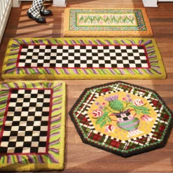 MacKenzie-Childs Courtly Check Double Door Entrance Mat| Outdoor|Rugs