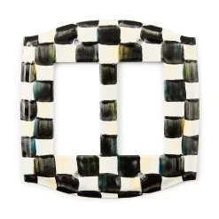 MacKenzie-Childs Courtly Check Double Rocker Switch Plate| Finishing Touches|Room Accents