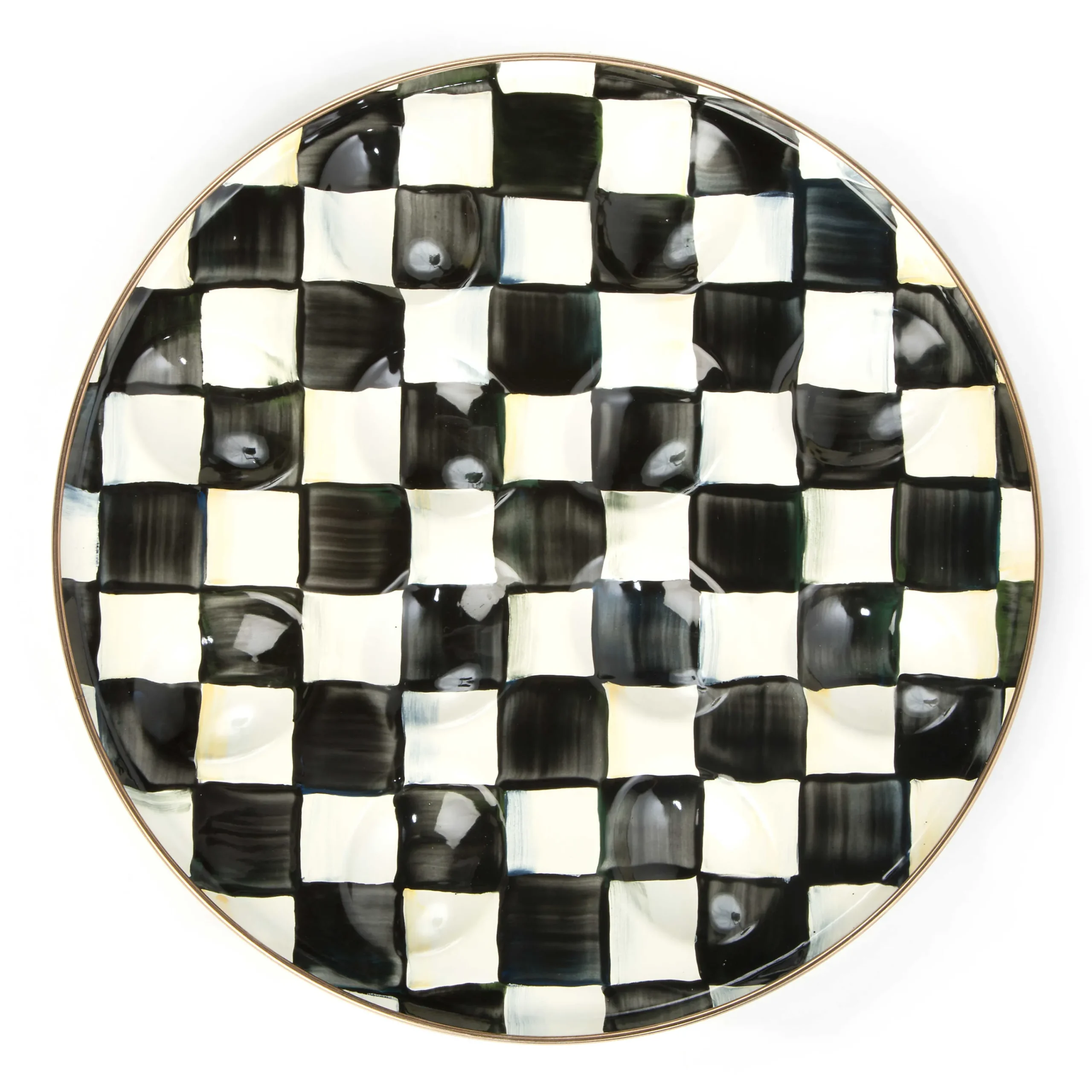 MacKenzie-Childs Courtly Check Egg Plate| Easter|Spring