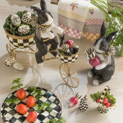 MacKenzie-Childs Courtly Check Egg Plate| Easter|Spring