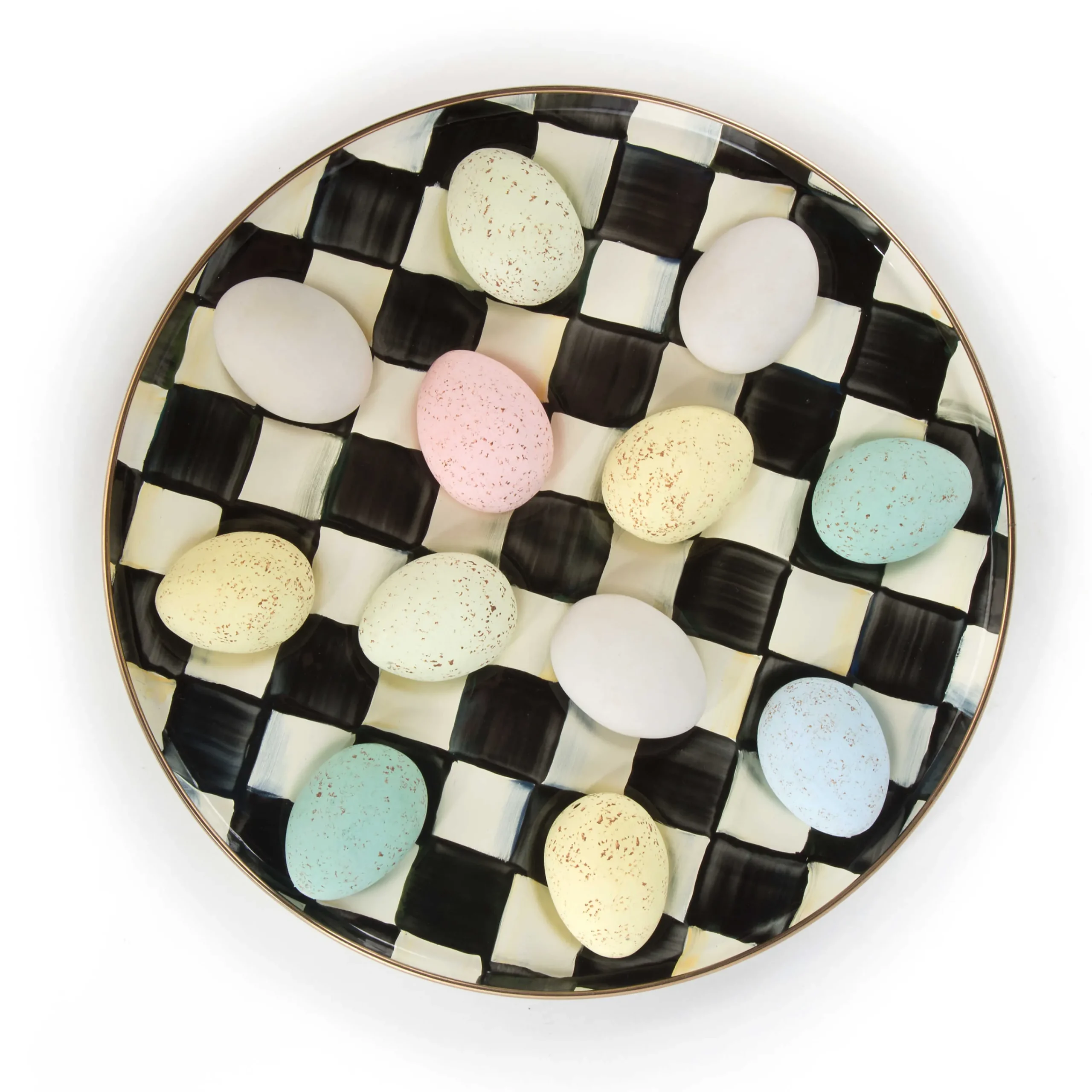 MacKenzie-Childs Courtly Check Egg Plate| Easter|Spring