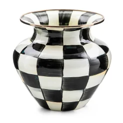 MacKenzie-Childs Courtly Check Enamel Large Vase| Spring|Room Accents