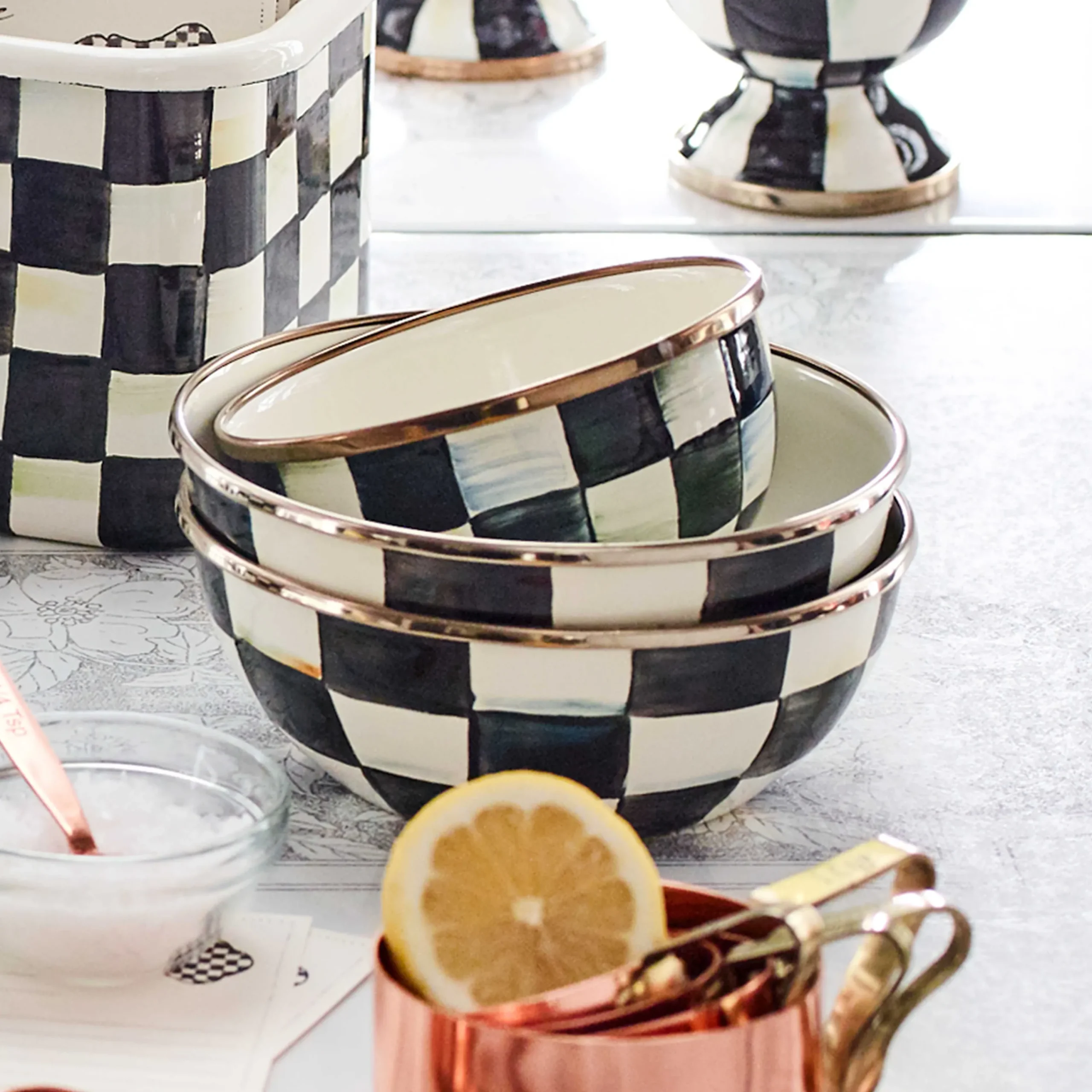 MacKenzie-Childs Courtly Check Everyday Bowl| Bar Entertaining|Dinnerware & Flatware