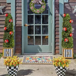 MacKenzie-Childs Courtly Check Extra Large Garden Pot| Spring|Outdoor
