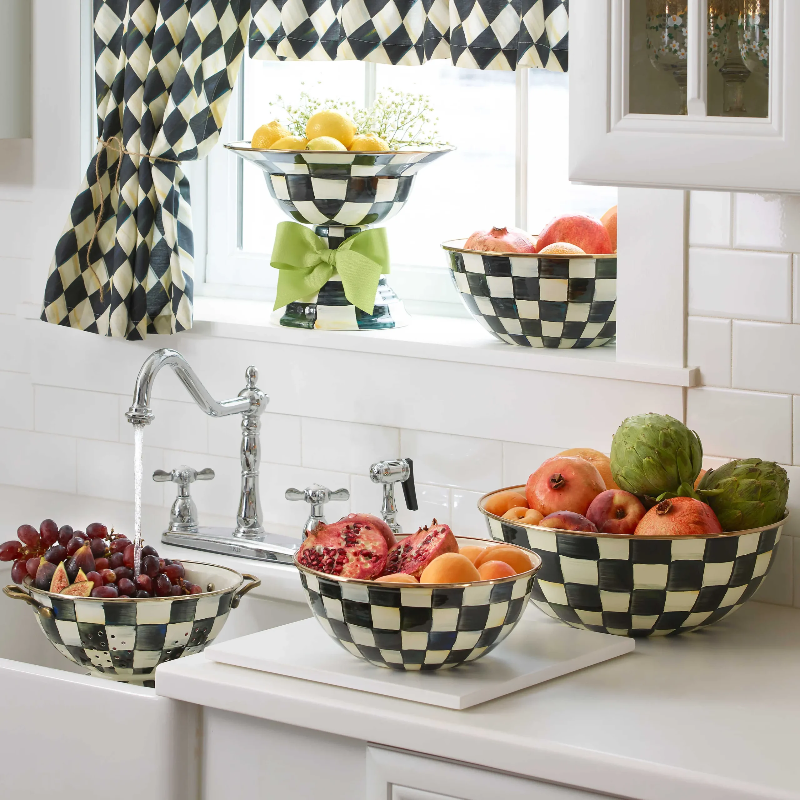 MacKenzie-Childs Courtly Check Extra Large Everyday Bowl| Serveware