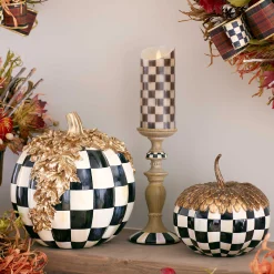 MacKenzie-Childs Courtly Check Flicker 5 Pillar Candle| Candles & Fragrances|Table Accessories