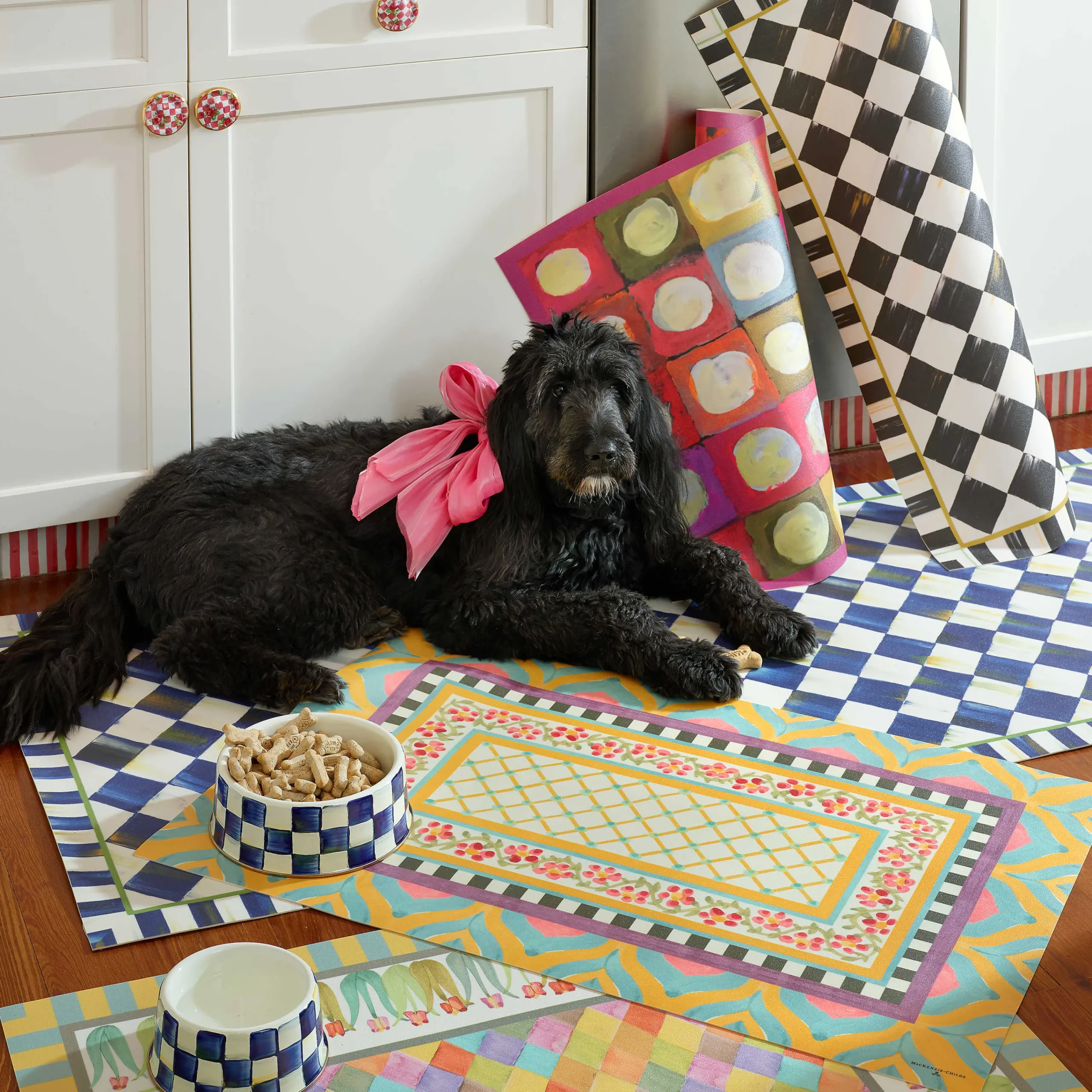 MacKenzie-Childs Courtly Check Floor Mat - 2' x 3'| Rugs