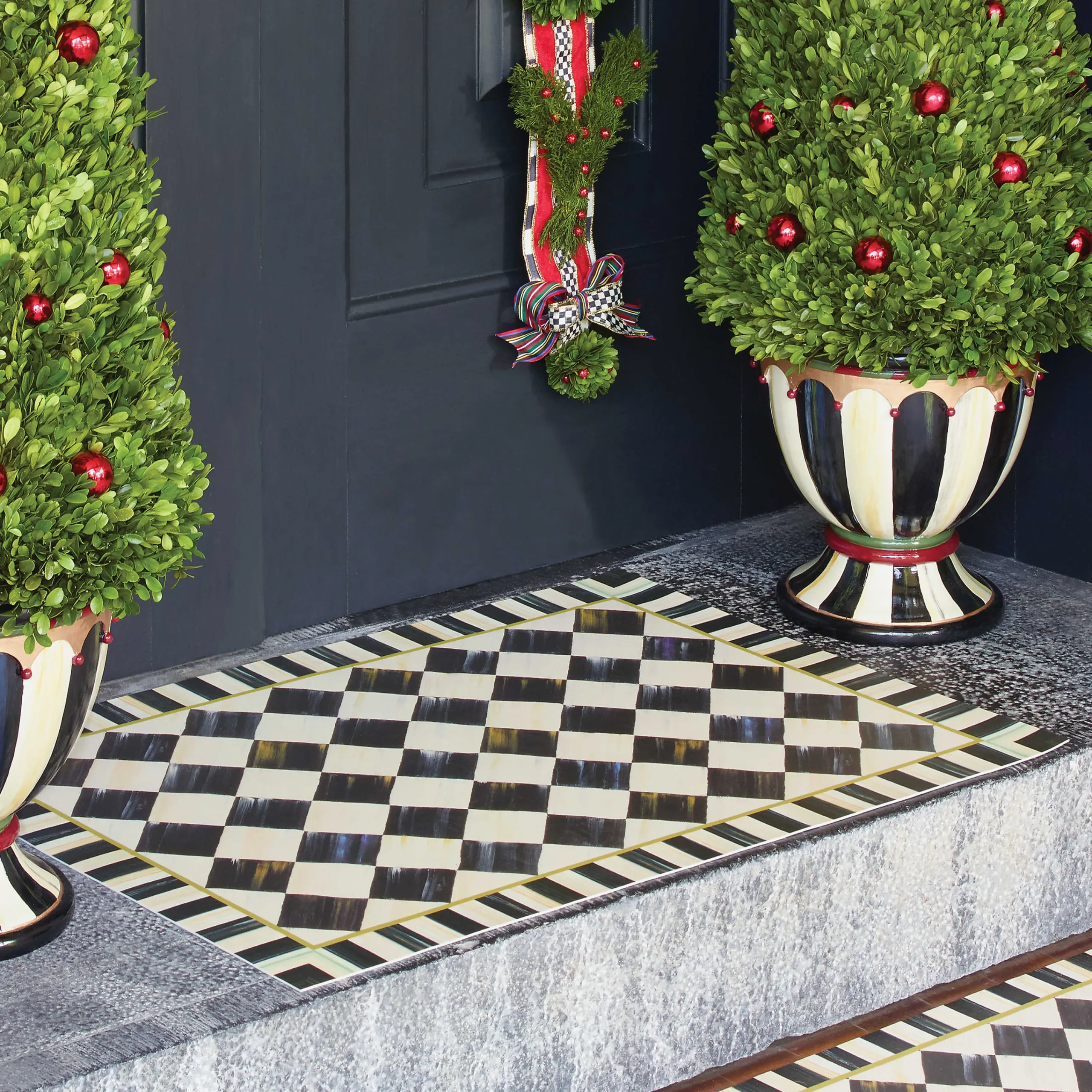 MacKenzie-Childs Courtly Check Floor Mat - 2' x 3'| Rugs
