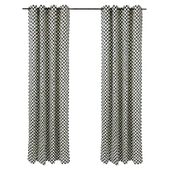 MacKenzie-Childs Courtly Check Grommet Top Curtain Panel| Room Accents