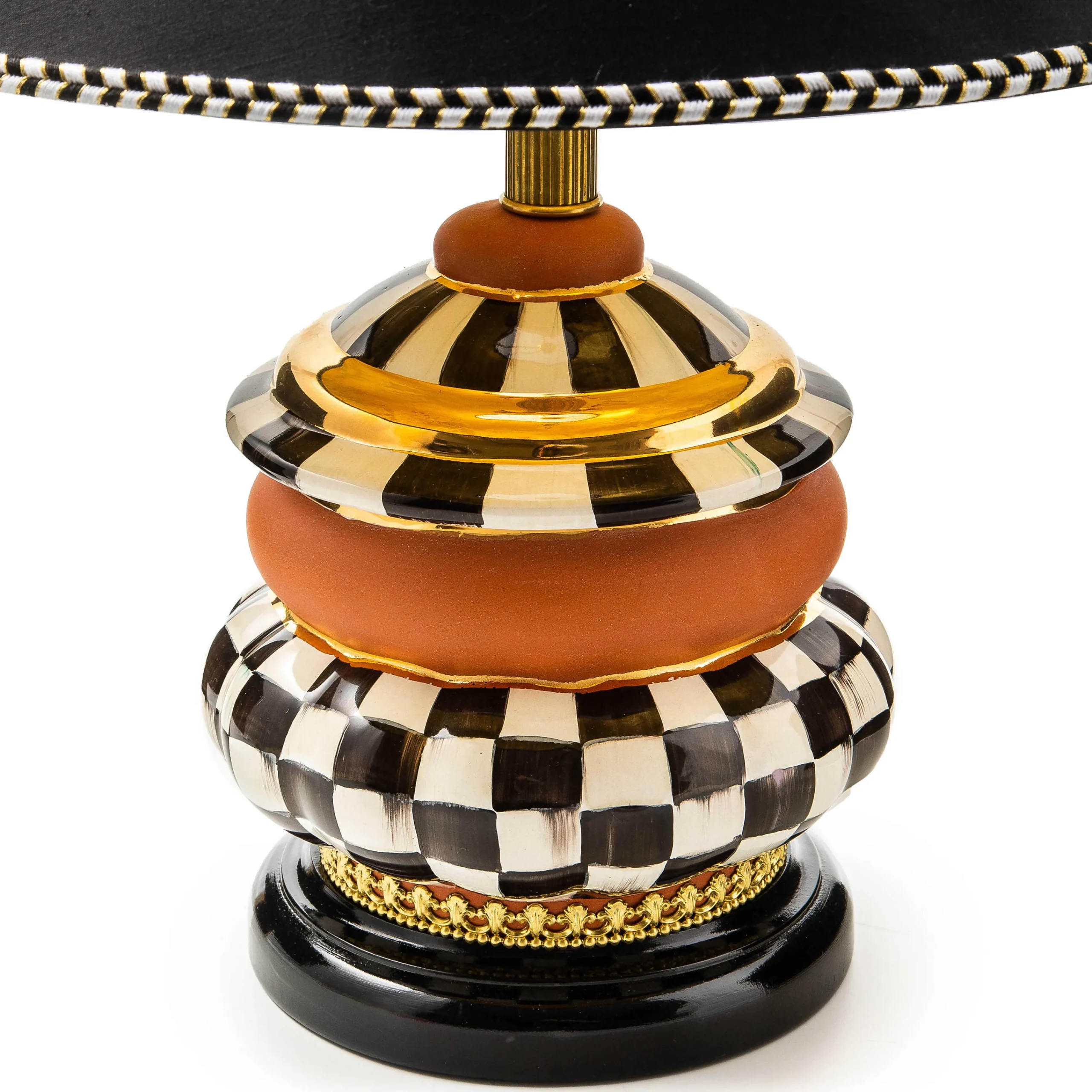 MacKenzie-Childs Courtly Check Groovy Table Lamp| Lighting
