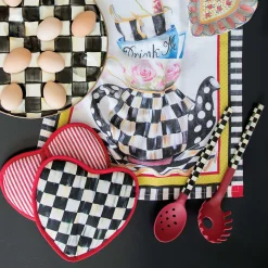 MacKenzie-Childs Courtly Check Heart Potholder| Kitchen & Table Linens