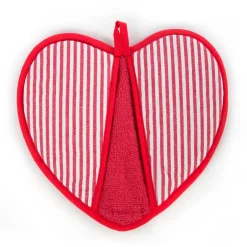 MacKenzie-Childs Courtly Check Heart Potholder| Kitchen & Table Linens