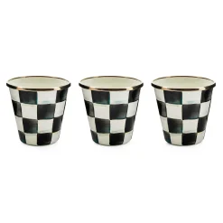 MacKenzie-Childs Courtly Check Herb Pots, Set of 3| Spring|The Fall Shop