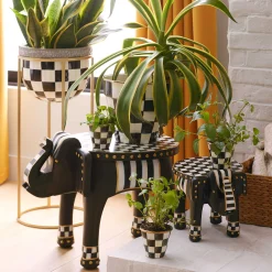 MacKenzie-Childs Courtly Check Herb Pots, Set of 3| Spring|The Fall Shop