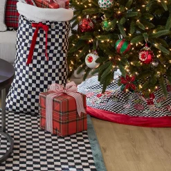 MacKenzie-Childs Courtly Check Holiday Nutcracker Tree Skirt| Holiday|Room Accents
