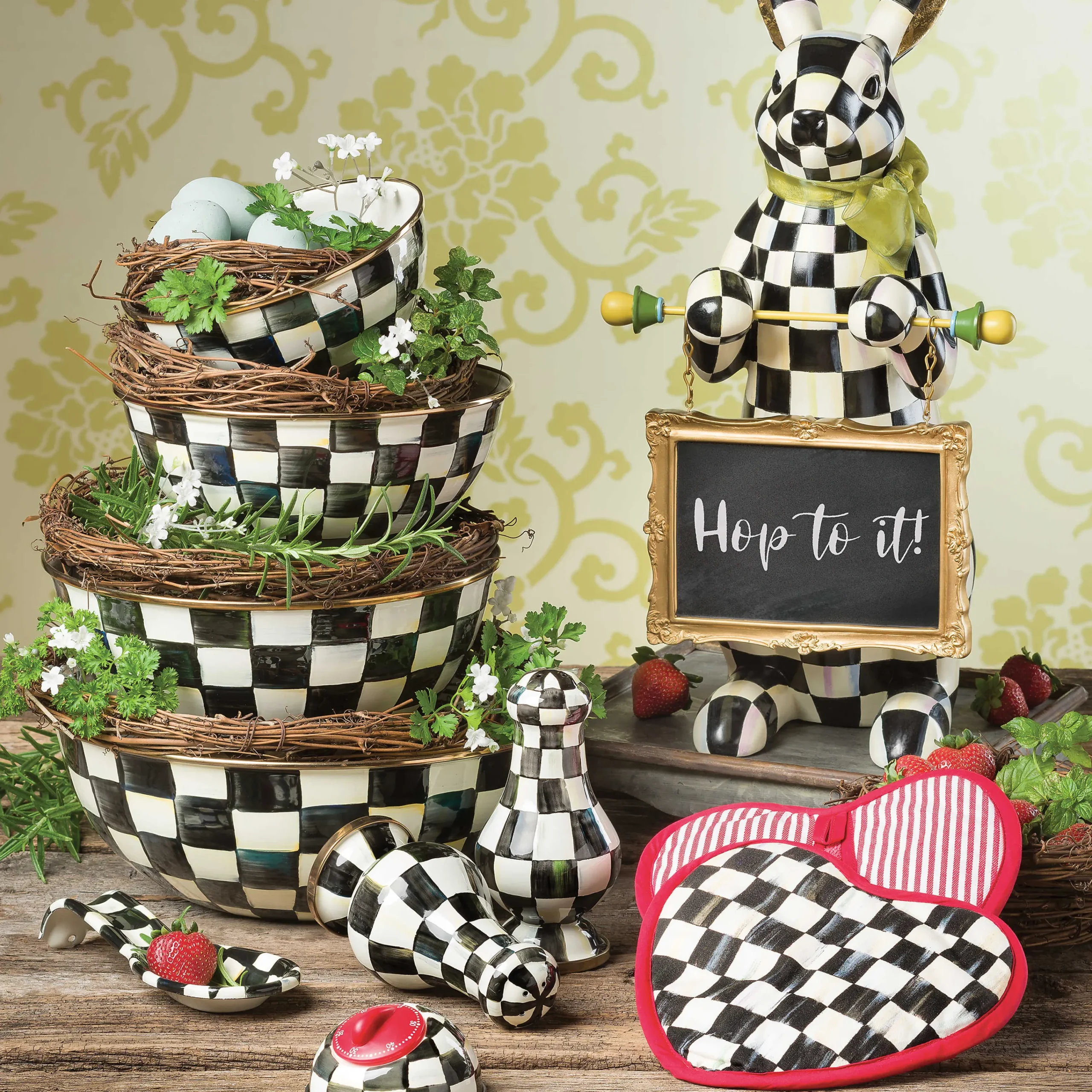MacKenzie-Childs Courtly Check Kitchen Timer| Kitchen Utensils & Tools