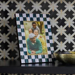 MacKenzie-Childs Courtly Check Lacquer 4 x 6 Frame| Room Accents