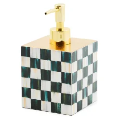 MacKenzie-Childs Courtly Check Lacquer Soap Pump| Bath & Bath Accessories
