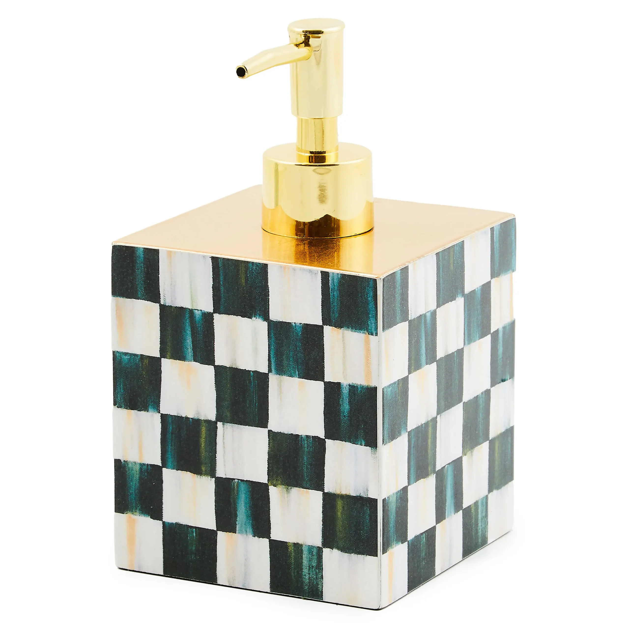 MacKenzie-Childs Courtly Check Lacquer Soap Pump| Bath & Bath Accessories