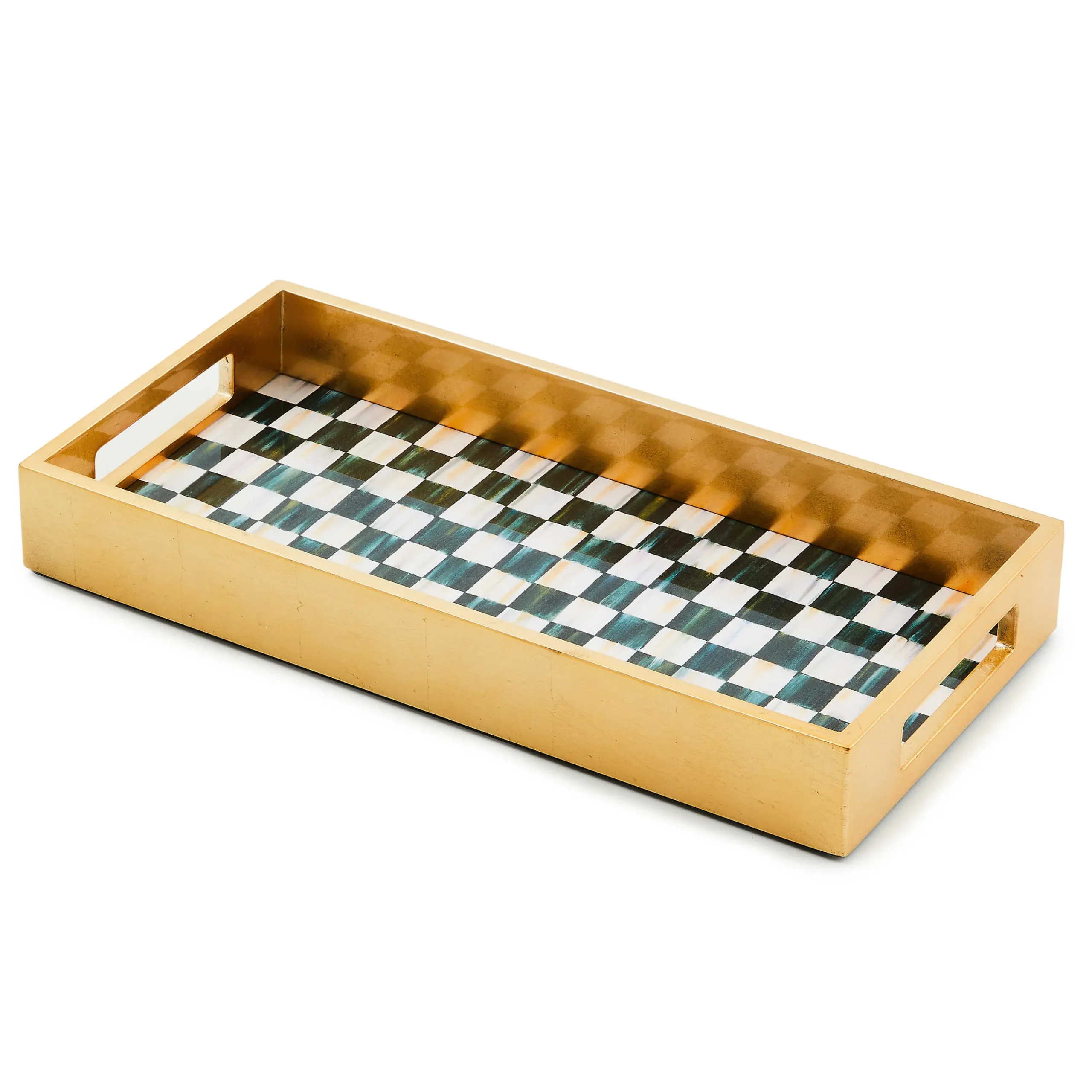 MacKenzie-Childs Courtly Check Lacquer Vanity Tray| Room Accents