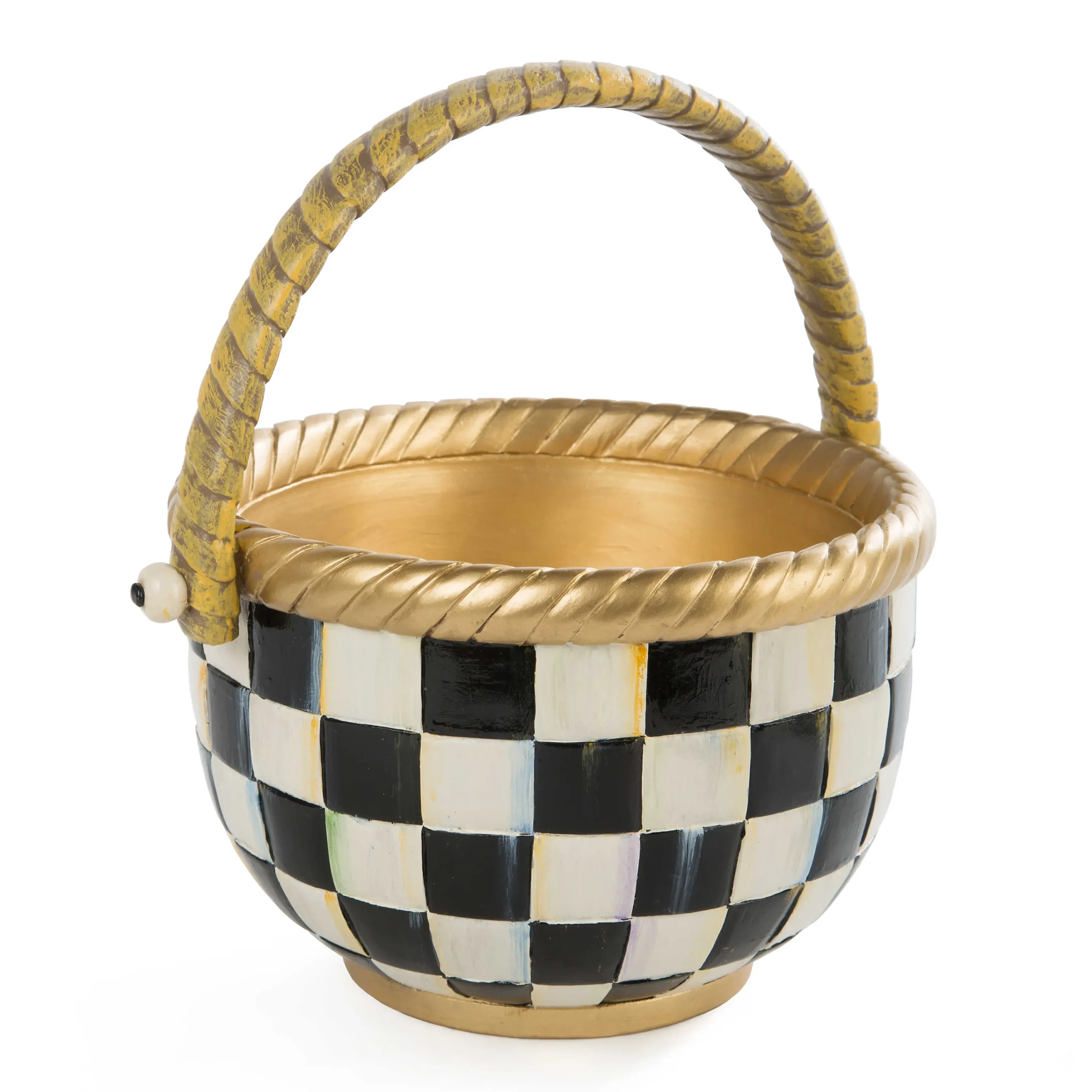 MacKenzie-Childs Courtly Check Large Basket| Easter|Spring