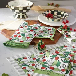 MacKenzie-Childs Courtly Check Large Colander| Kitchen Utensils & Tools