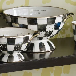 MacKenzie-Childs Courtly Check Large Colander| Kitchen Utensils & Tools