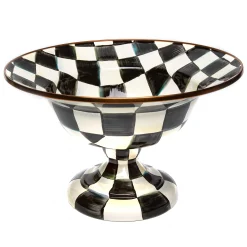 MacKenzie-Childs Courtly Check Large Compote| Serveware