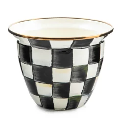MacKenzie-Childs Courtly Check Large Flower Pot| Outdoor