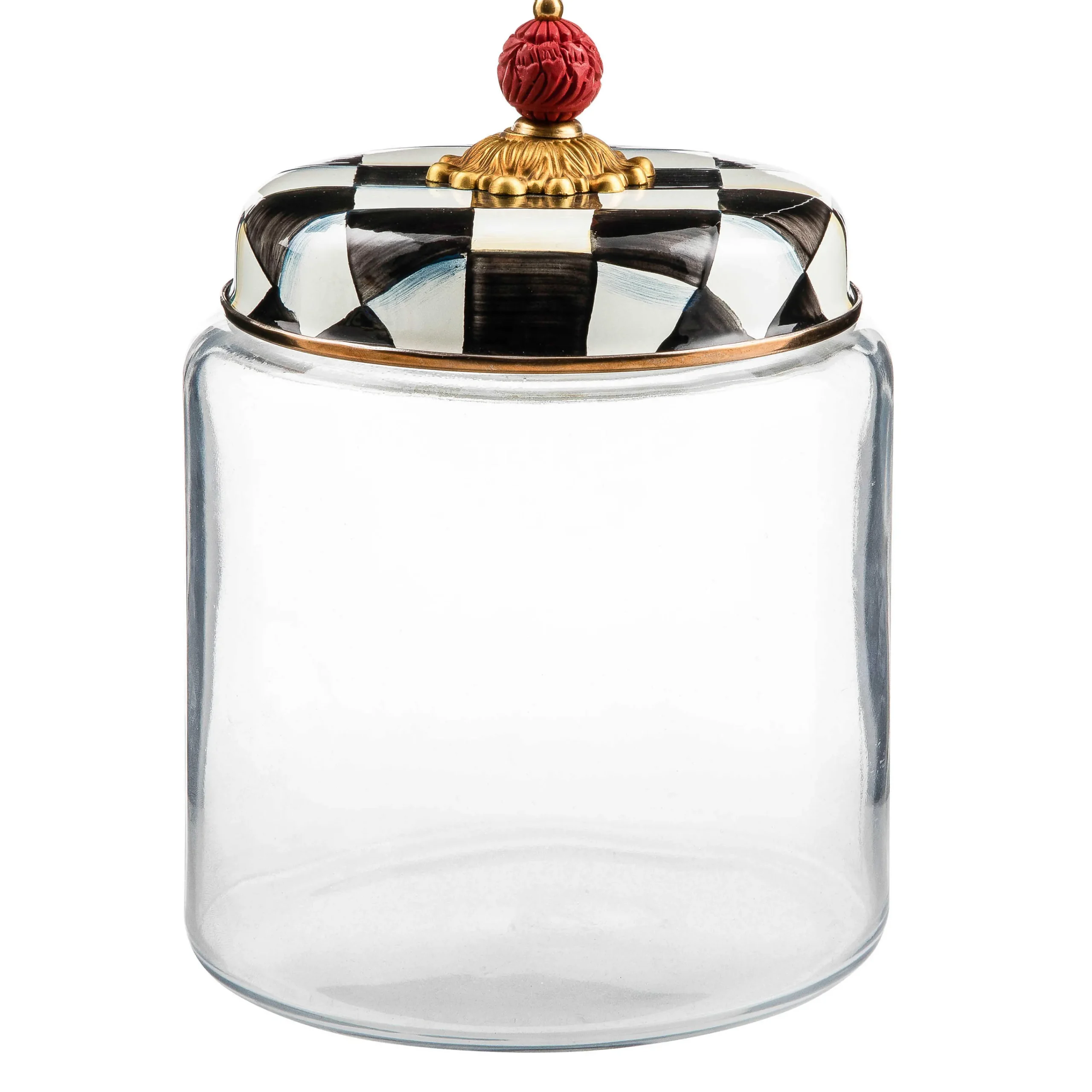 MacKenzie-Childs Courtly Check Large Kitchen Canister| Room Accents