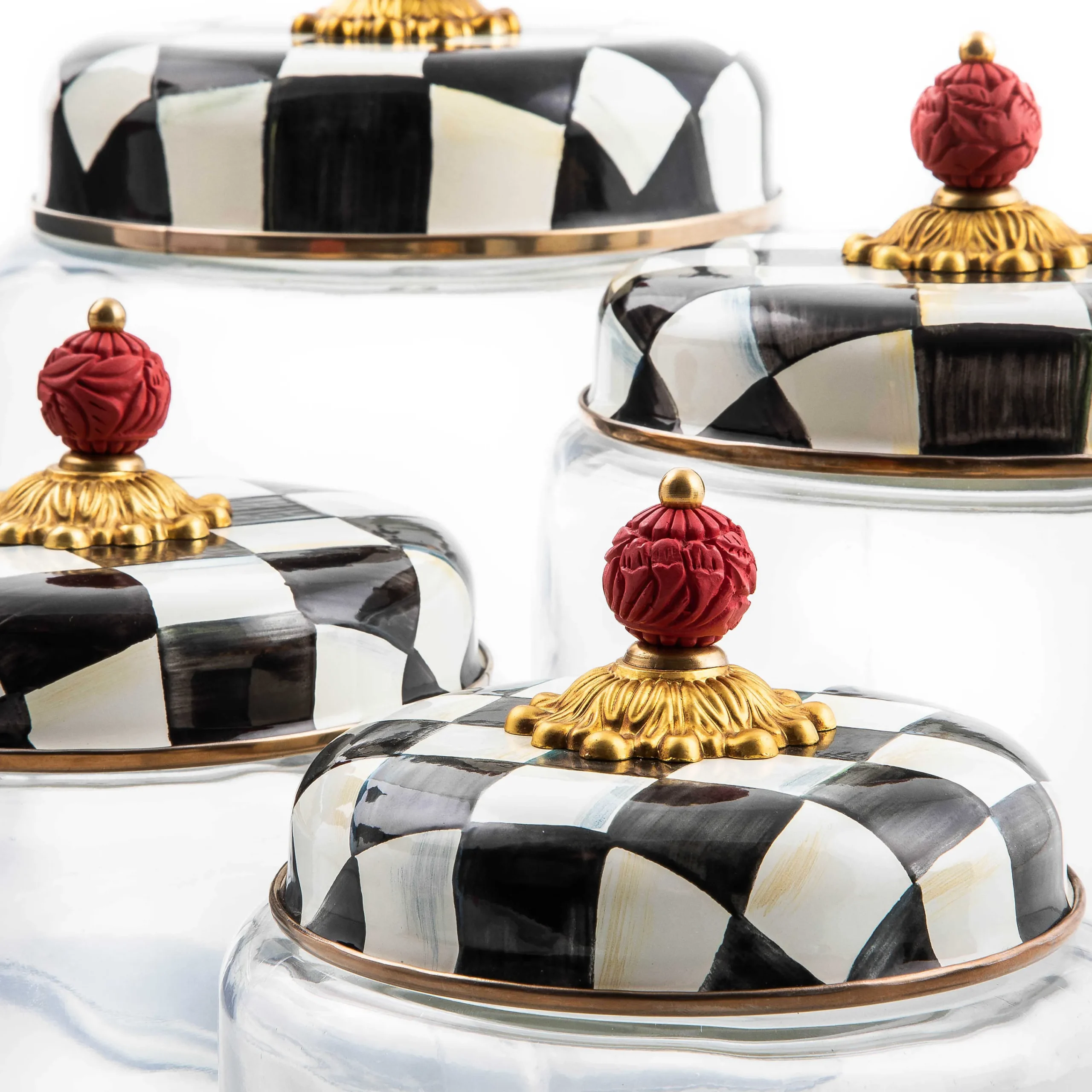 MacKenzie-Childs Courtly Check Large Kitchen Canister| Room Accents