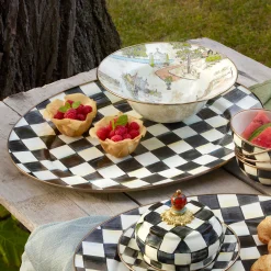 MacKenzie-Childs Courtly Check Large Oval Platter| Bar Entertaining|Serveware
