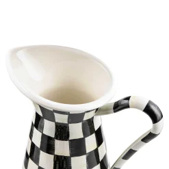 MacKenzie-Childs Courtly Check Large Practical Pitcher| Bar Entertaining|Serveware