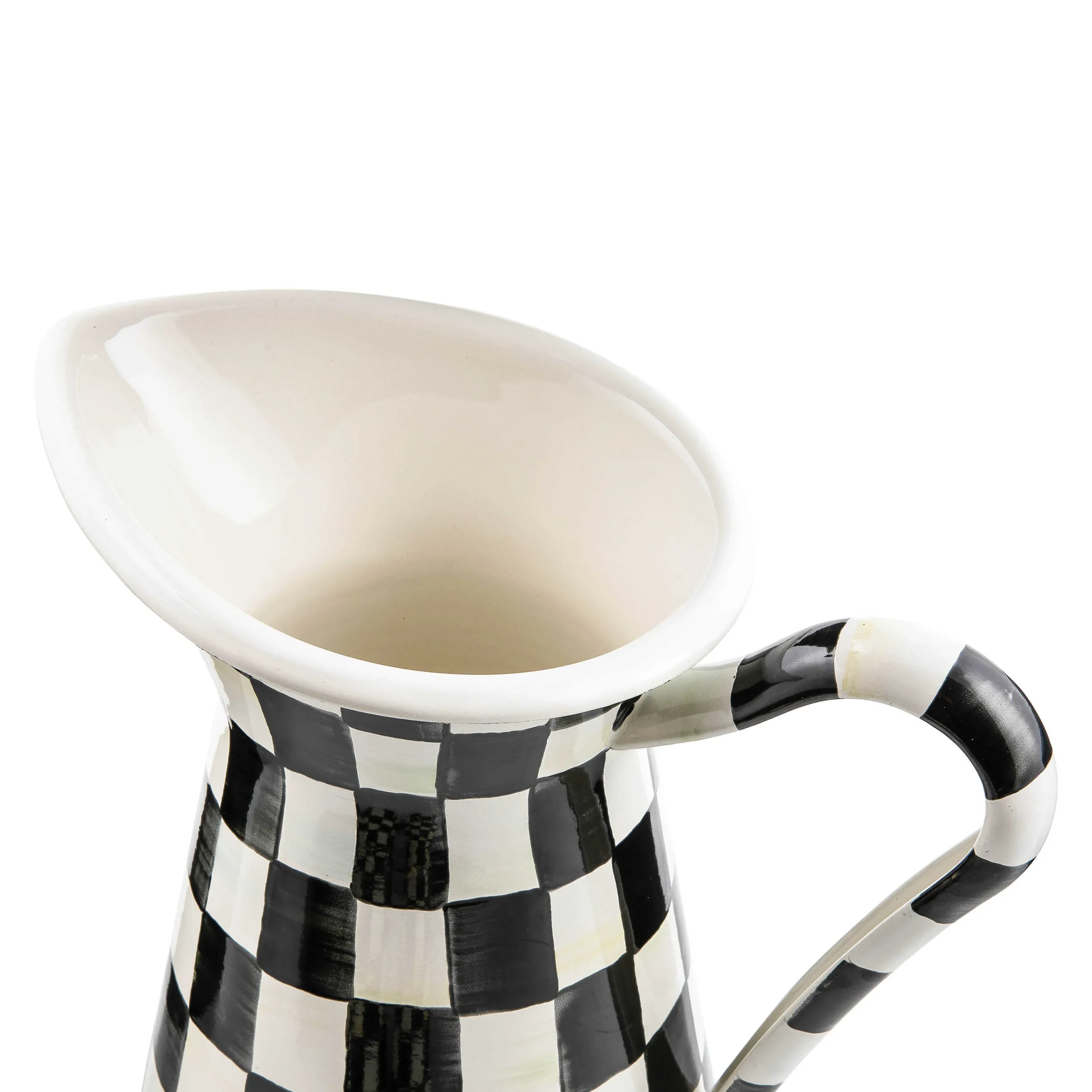 MacKenzie-Childs Courtly Check Large Practical Pitcher| Bar Entertaining|Serveware
