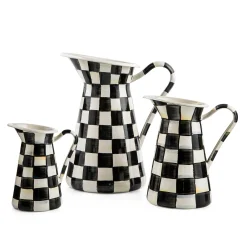 MacKenzie-Childs Courtly Check Large Practical Pitcher| Bar Entertaining|Serveware