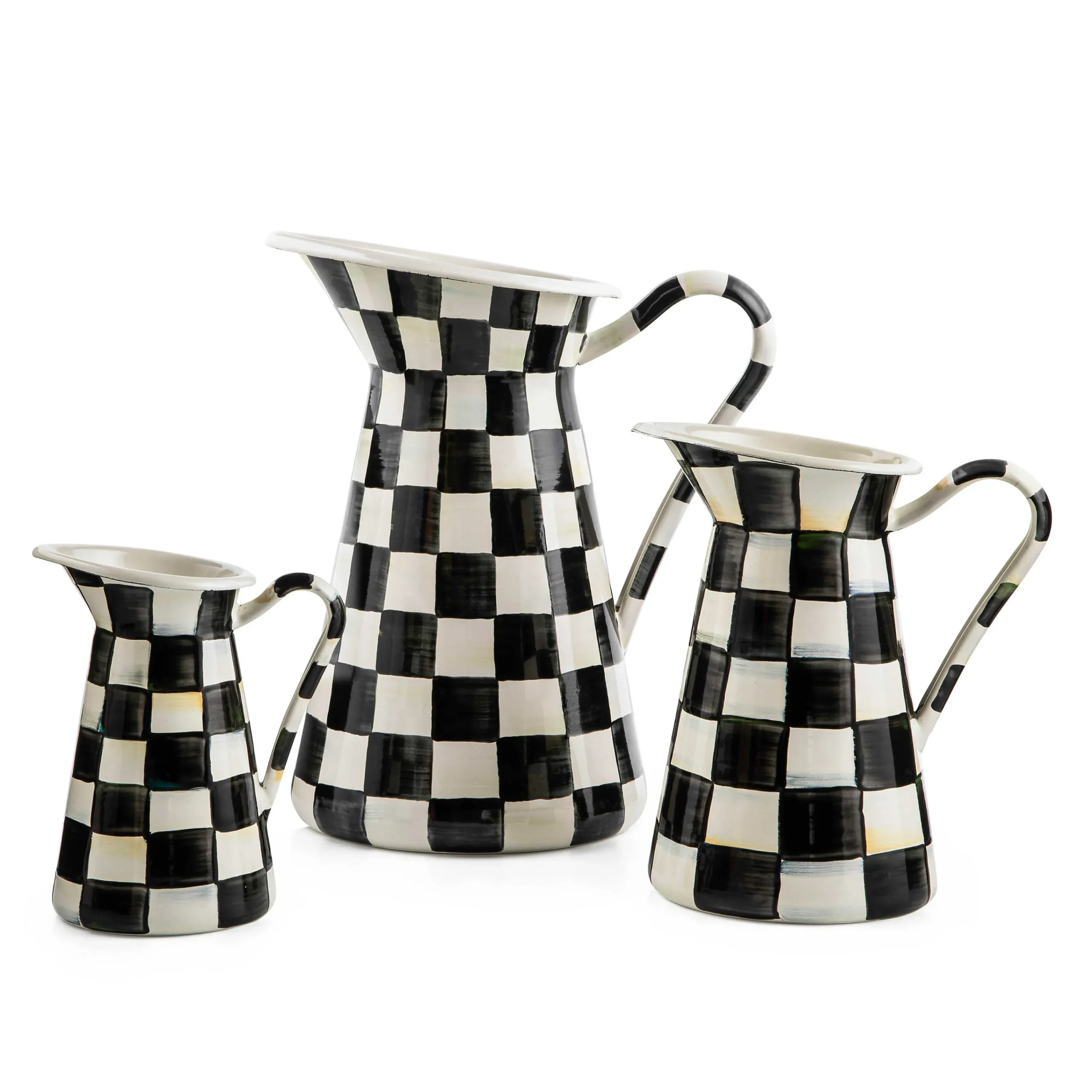 MacKenzie-Childs Courtly Check Large Practical Pitcher| Bar Entertaining|Serveware
