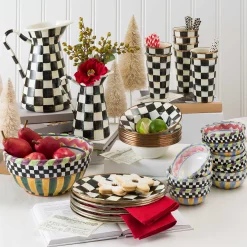 MacKenzie-Childs Courtly Check Large Practical Pitcher| Bar Entertaining|Serveware