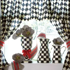 MacKenzie-Childs Courtly Check Large Practical Pitcher| Bar Entertaining|Serveware
