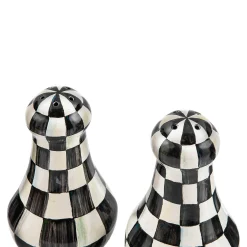MacKenzie-Childs Courtly Check Large Salt Pepper Shakers| Table Accessories|Serveware