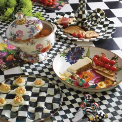 MacKenzie-Childs Courtly Check Large Salt Pepper Shakers| Table Accessories|Serveware
