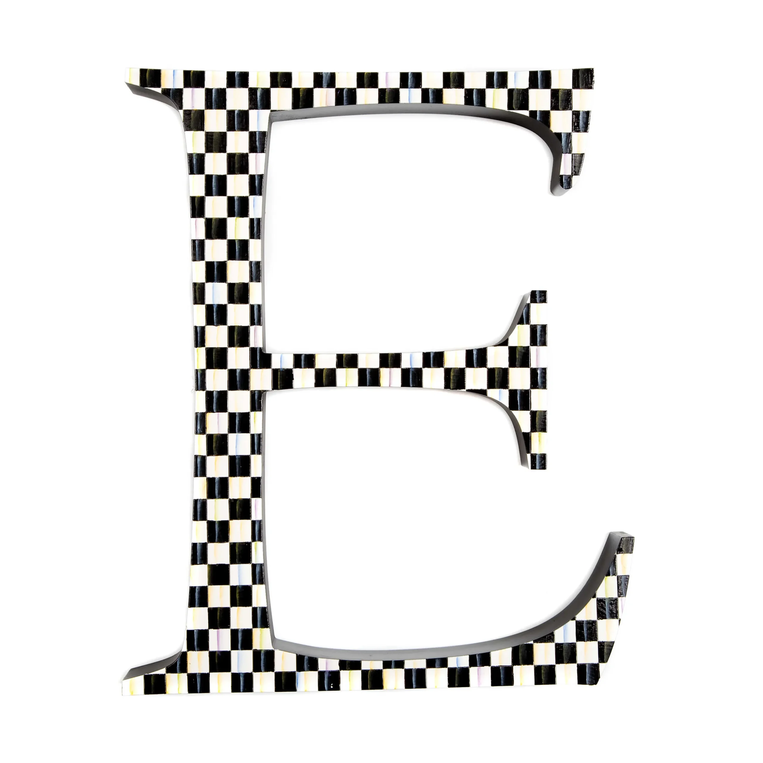 MacKenzie-Childs Courtly Check Letter - E| Room Accents