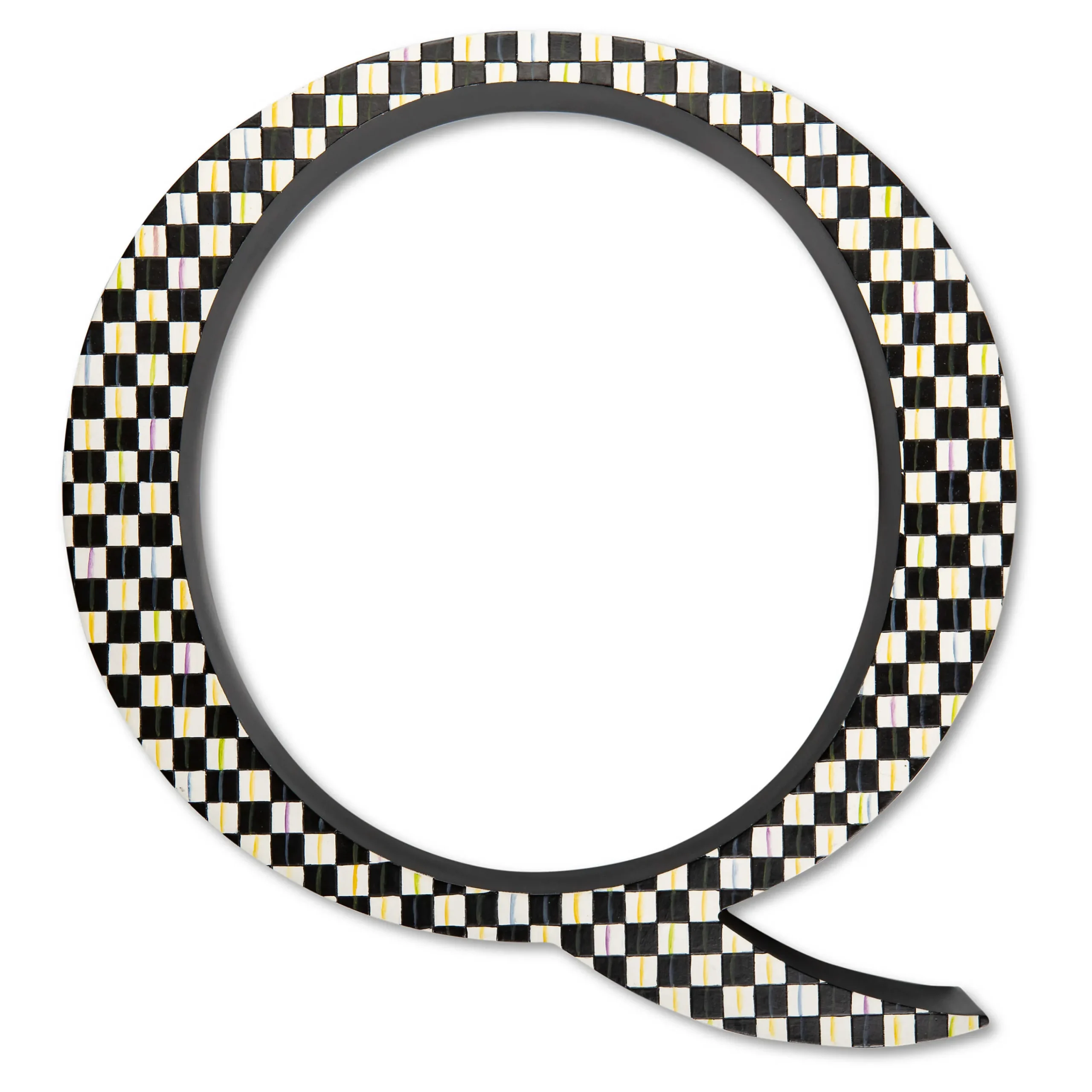 MacKenzie-Childs Courtly Check Letter - Q| Room Accents