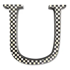 MacKenzie-Childs Courtly Check Letter - U| Room Accents